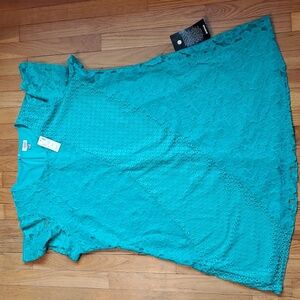 Avenue floral‎ lace overlay short sleeve dress size 18/20 NWT